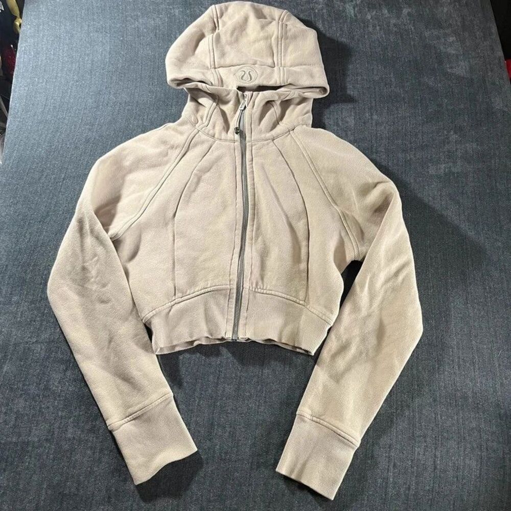 Lululemon Scuba Full-Zip Cropped Hoodie size 4